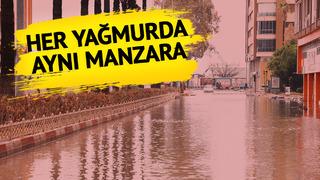 Depremin üzerinden neredeyse bir yıl geçecek ama her yağmurda aynı manzara! Esnaf isyan etti: Ne çözüm ne de çalışma var