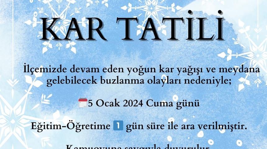 Van&rsquo;ın Muradiye ve Saray il&ccedil;elerinde eğitime 1 g&uuml;n ara verildi