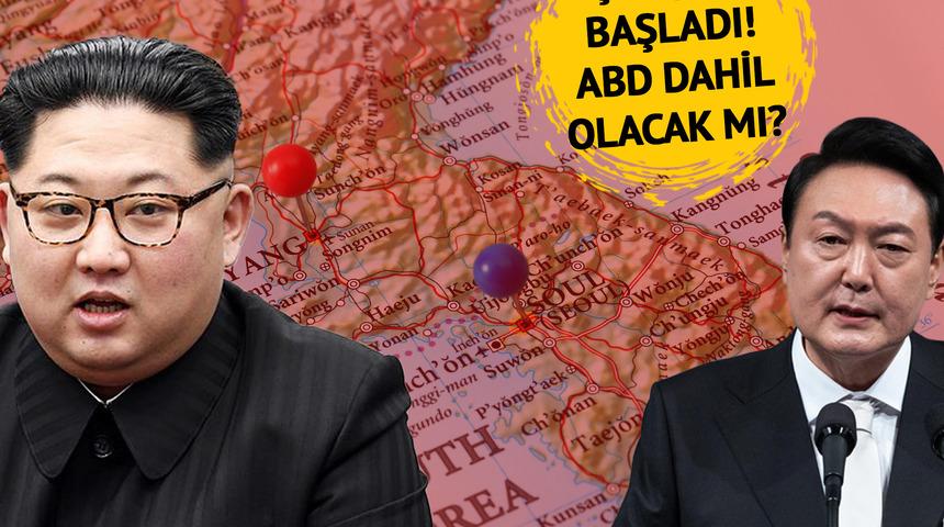 Beklenen oldu! Kuzey Kore saldırıya başladı: Güney Kore tahliye kararı aldı!