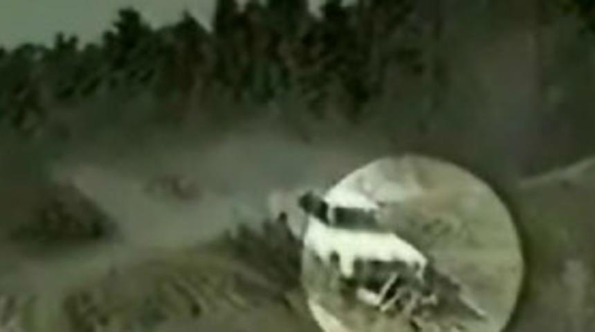 Film setinde saniye saniye kaza