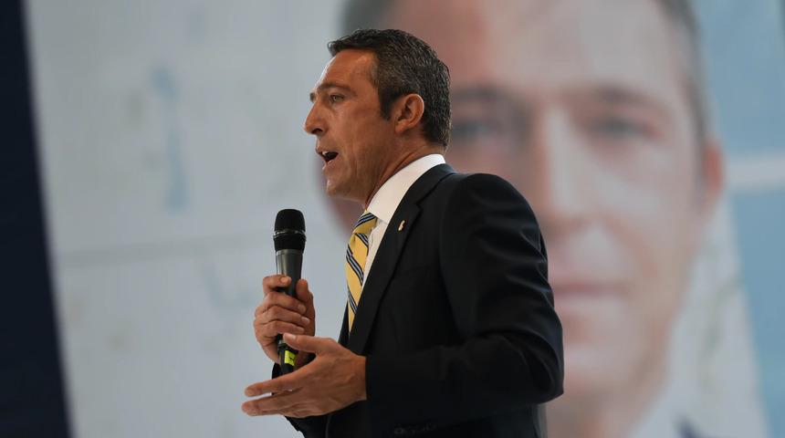 Fenerbahçe Başkanı Ali Koç, ''Polisler soyunma odamıza girip Yurtta sulh cihanda sulh ve Ne mutlu Türküm diyene yazılı pankartlara el koydu''