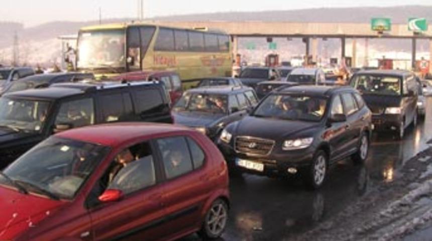 Bolu dağı'nda bayram trafiği