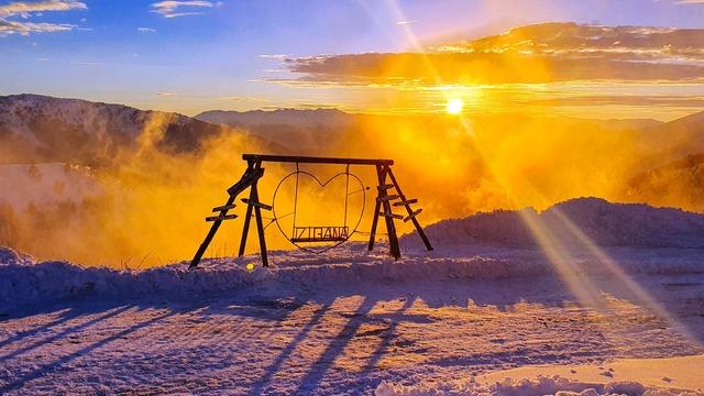 Zigana'da olağanüstü gün batımı manzaraları