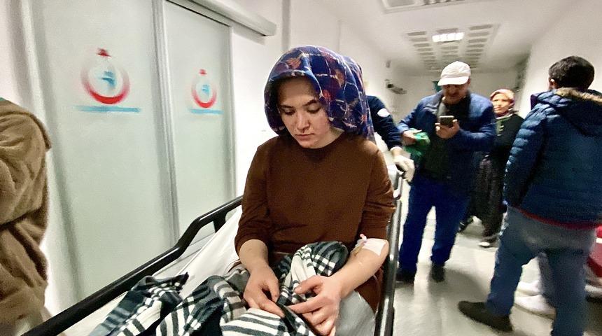 Aksaray'da bir kadın, cep telefonunu gasbeden kişi tarafından kesici aletle yaralandı