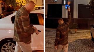 Alkollü maganda dehşeti kamerada! Havaya ateş açıp sosyal medyada paylaştı