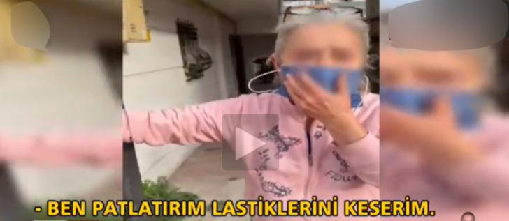 Yaşlı kadın 'park' yüzünden çileden çıktı! Askeri personele önce bıçak çekti sonra hakaretler yağdırdı G1