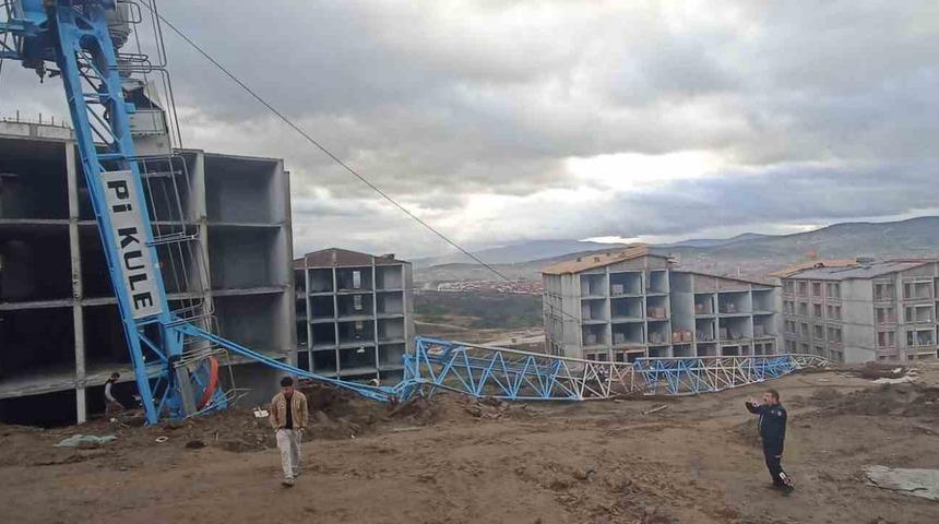 Manisa’daki vinç kazasının görüntüleri ortaya çıktı