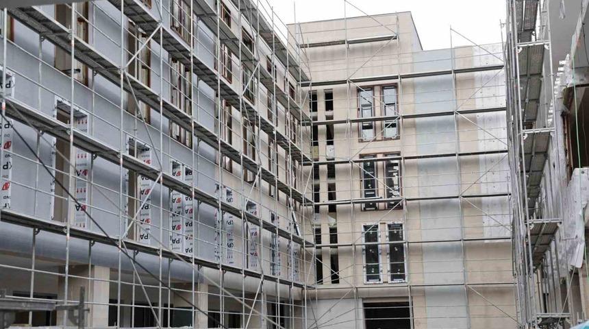 30 Ağustos İş Merkezi ve Zanaat Çarşısı inşaatında sona doğru