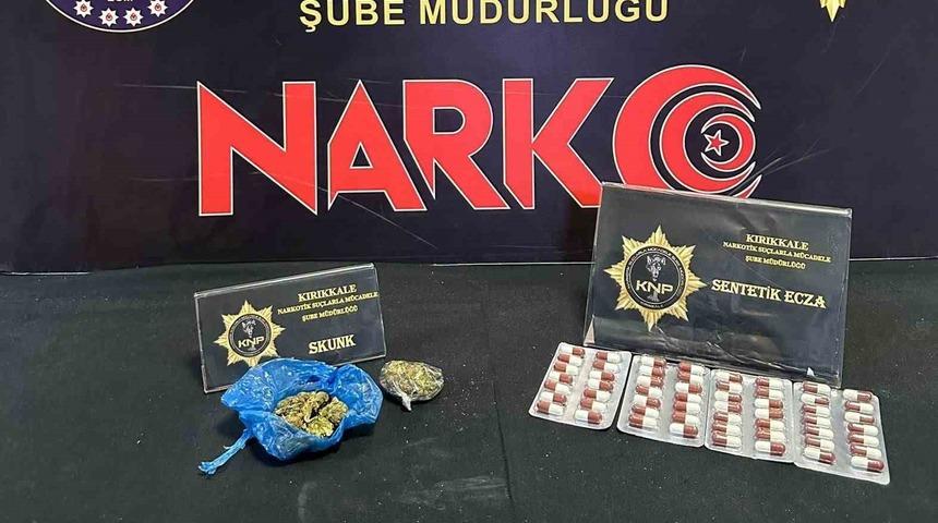 Kırıkkale&rsquo;de uyuşturucuyla yalanan iki ş&uuml;pheli g&ouml;zaltına alındı