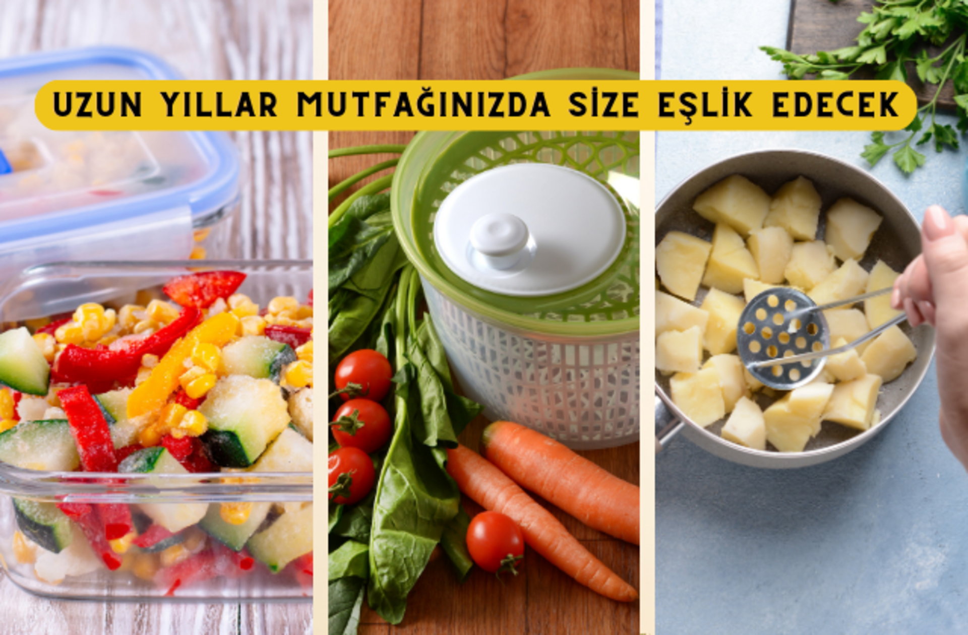 Salata kurutucudan saklama kabına çok sevilen Tupperware ürünleri