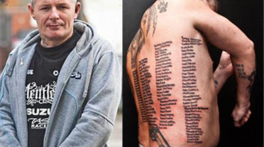 &Ouml;len askerleri v&uuml;cudunda taşıyor