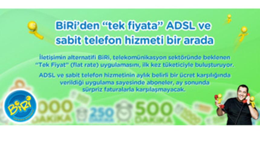 BiRi&rsquo;den &ldquo;tek fiyata&rdquo; ADSL ve sabit telefon