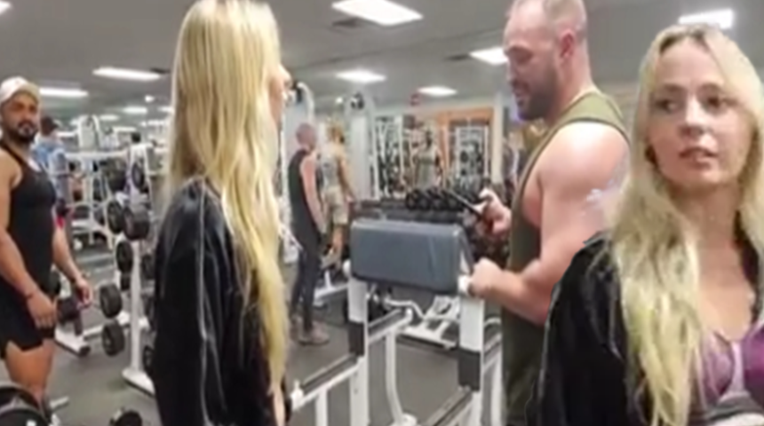 Spor salonuna altına hiçbir şey giymeden gitti! Fenomen ismin vücut boyası deneyi gündem yarattı... "Bu resmen teşhircilik"