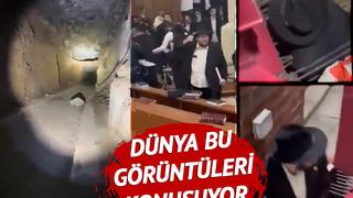 Sinagogda 'gizli tünel' krizi: Bebek pusetinden kan lekelerine inanılmaz detaylar! Yahudi grupla polis arasında arbede çıktı