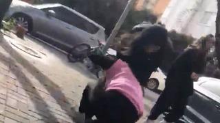 Kız öğrenciler sokak ortasında birbirine girdi! Kavga görüntüleri sosyal medyada gündem olunca soruşturma başlatıldı