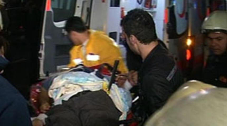 8. kattan atladı, karnına demir saplandı
