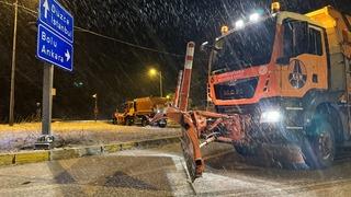 Bolu'da kar yağışı etkili oluyor