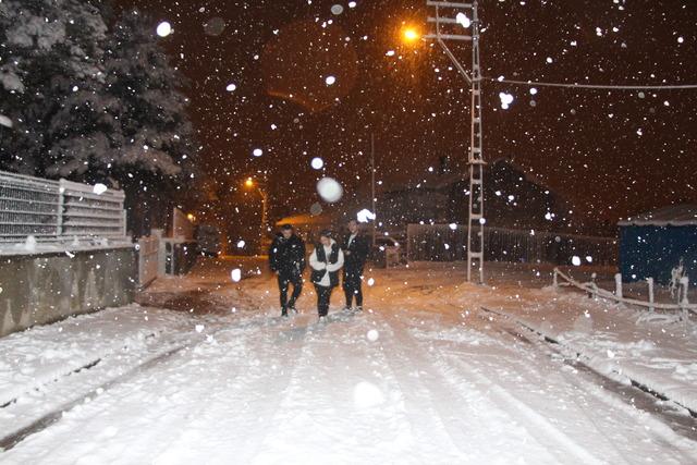 Bilecik'te yoğun kar yağışı etkili oluyor