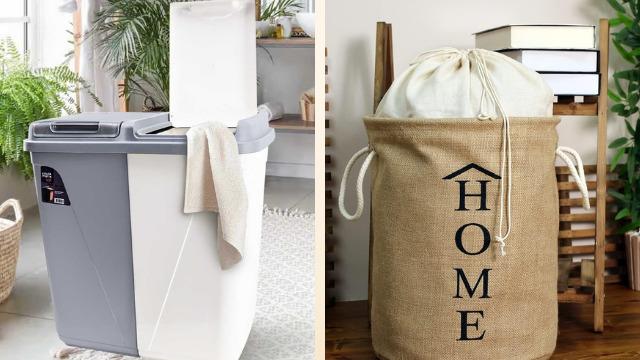 Modern çizgilere sahip pratik ve işlevsel kirli sepeti modelleri