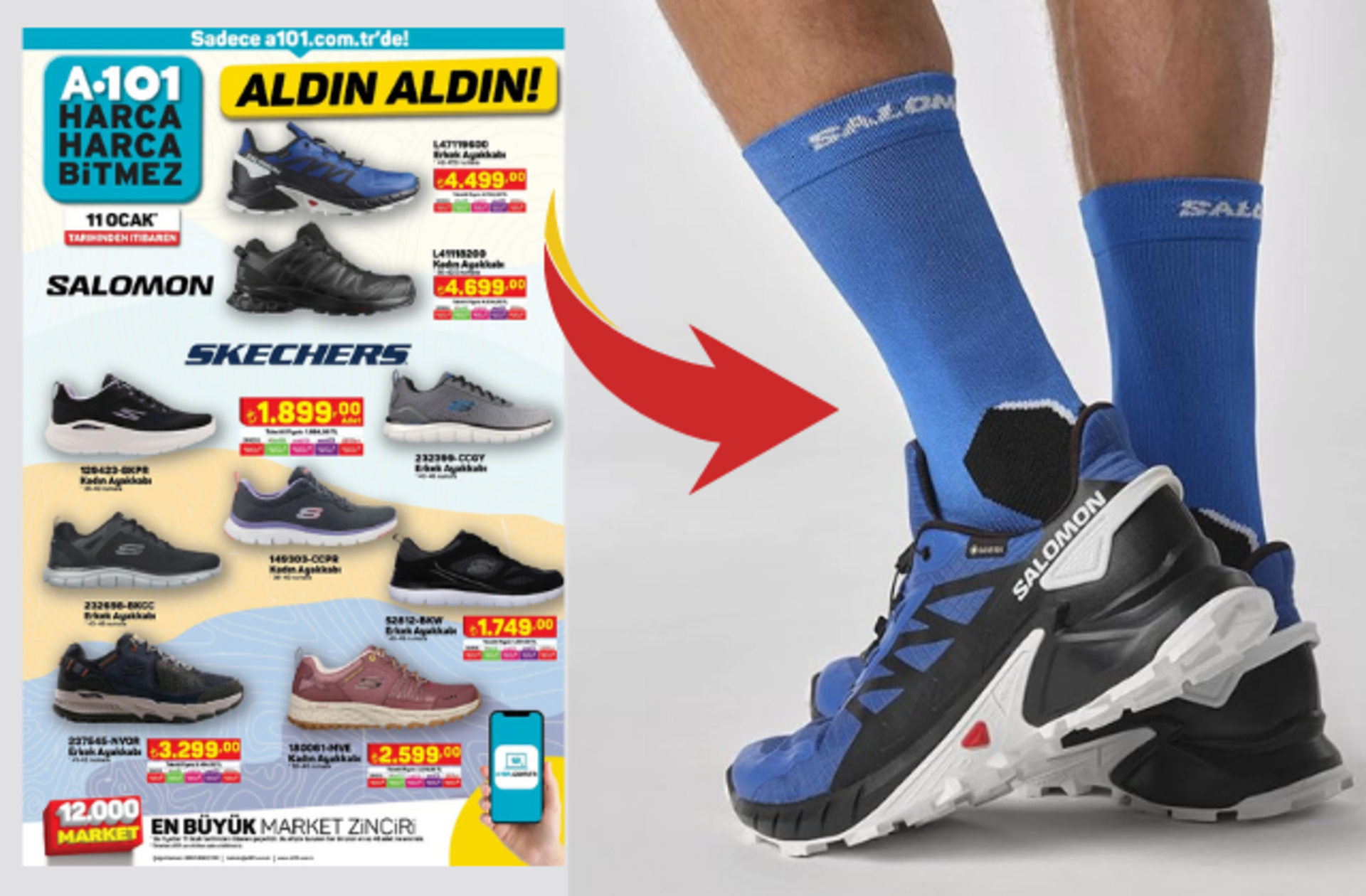 A101 Aldın Aldın Kataloğu'ndaki Salomon Supercross 4 GTX Yürüyüş Ayakkabısı'nı sizin için inceledik