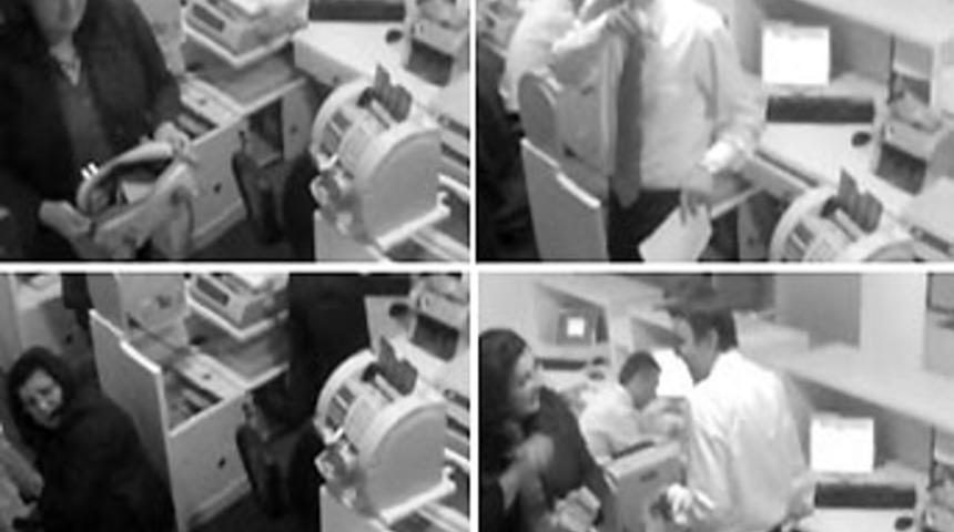 Banka &ccedil;alışanının başını yakan şaka