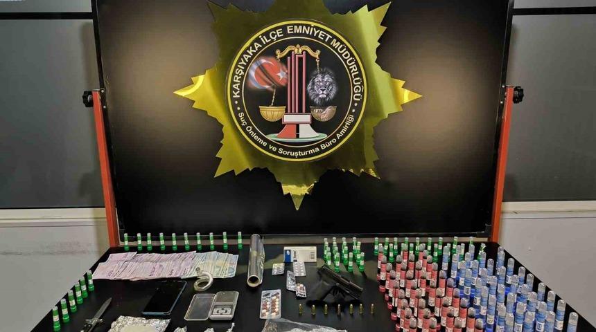 Kadına şiddet ihbarından uyuşturucu ticareti &ccedil;ıktı