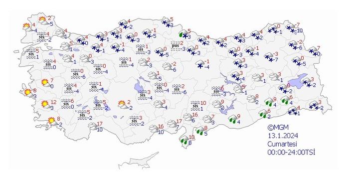 Meteoroloji'den 11 il için uyarı! Kuvvetli ve yoğun kar yağışı... Prof. Dr. Orhan Şen İstanbul için açıkladı 'Son günlerin en soğuk günü' Son dakika 13 - 17 Ocak hava durumu G2