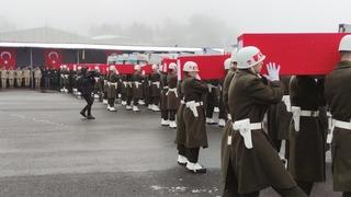 Şehit olan 9 asker için Şırnak'ta tören düzenlendi