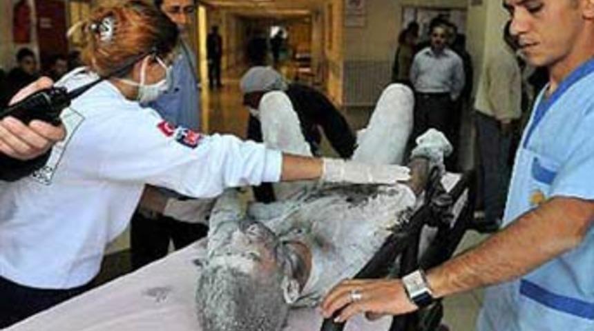 Kız arkadaşına kızdı kendini yaktı