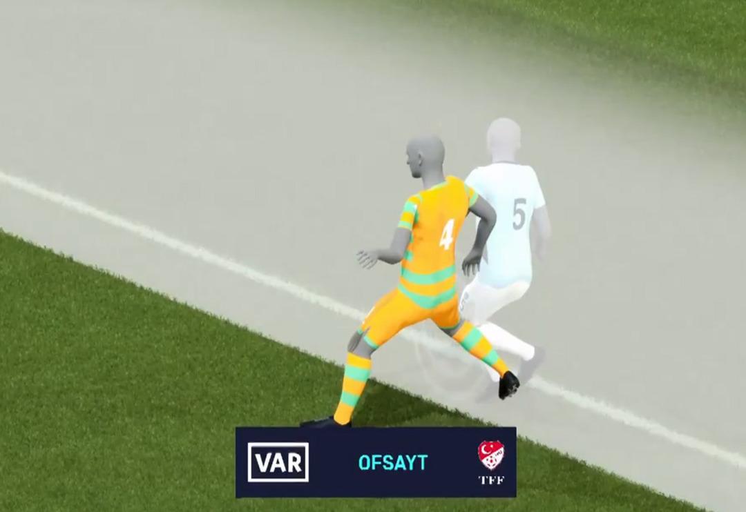 S&uuml;per Lig'de tarihe ge&ccedil;en an! İlk kez Başakşehir Alanyaspor ma&ccedil;ında devre girdi... İşte Yarı Otomatik Ofsayt Sistemi