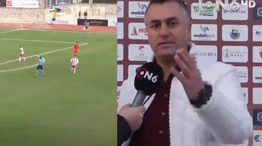 Erzincanspor teknik direktöründen skandal sözler! Önce öfkelendi sonra sil bunu dedi, ama canlı yayında olduğunu unuttu