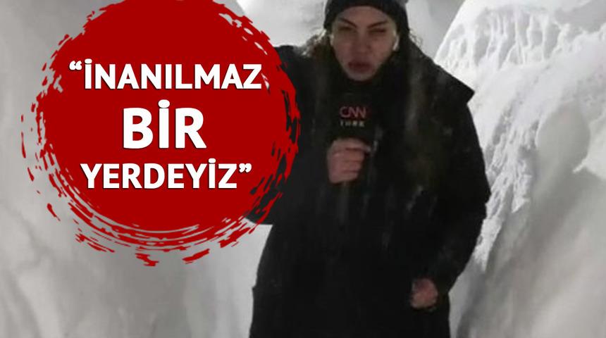 Operasyonların devam ettiği bölgede son durumu Fulya Öztürk, 'İnanılmaz bir yerdeyiz!' diyerek paylaştı