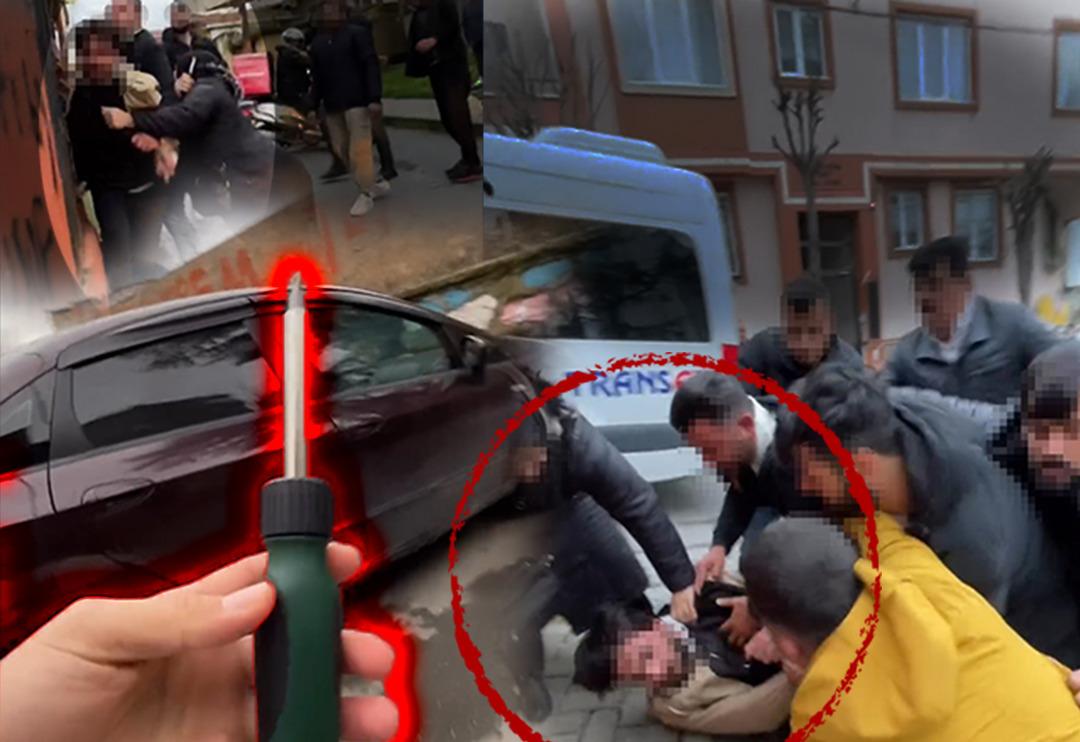 Satın aldıkları ara&ccedil; rehinli &ccedil;ıkınca akılalmaz g&ouml;r&uuml;nt&uuml;ler ortaya &ccedil;ıktı! Taraflar birbirine tornavidayla saldırdı