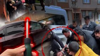 Satın aldıkları araç rehinli çıkınca akılalmaz görüntüler ortaya çıktı! Taraflar birbirine tornavidayla saldırdı