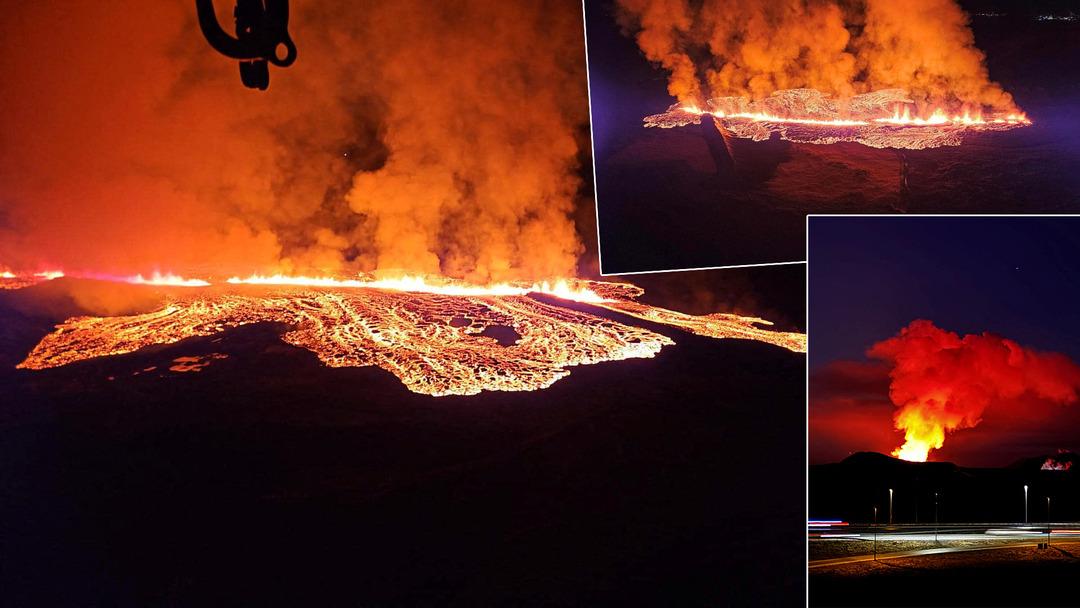 İzlanda'da yanardağ patladı: Ortalık mahşer yerine d&ouml;nd&uuml;!