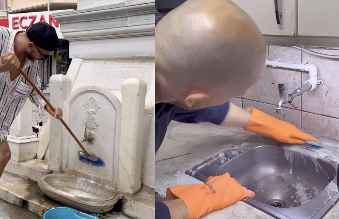 Yok artık dedirten g&ouml;r&uuml;nt&uuml;... Sosyal medya fenomeni Cem &Ouml;zk&ouml;k bu sefer de kınalı ayaklarıyla g&uuml;ndem oldu!