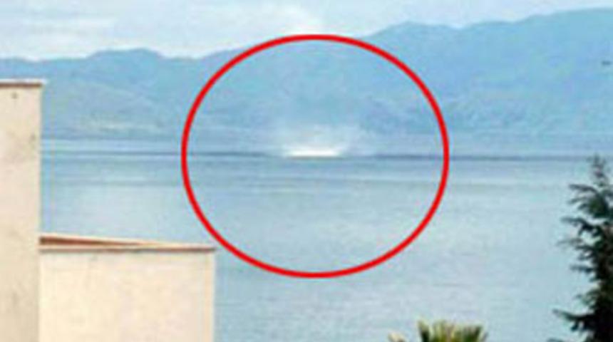 Denizde &uuml;rk&uuml;ten g&ouml;r&uuml;nt&uuml;ler