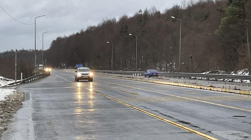 Bolu Dağı'nda sağanak etkili oldu