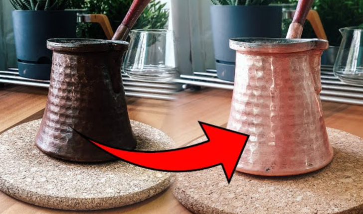 Bakır tencere ve tavaları doğal parlatma yöntemi! Kararmış bakırları anında ilk günkü haline çeviriyor