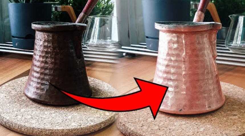 Bakır tencere ve tavaları doğal parlatma y&ouml;ntemi! Kararmış bakırları anında ilk g&uuml;nk&uuml; haline &ccedil;eviriyor