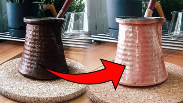 Bakır tencere ve tavaları doğal parlatma yöntemi! Kararmış bakırları anında ilk günkü haline çeviriyor