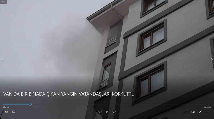 Van&rsquo;da korkutan yangın