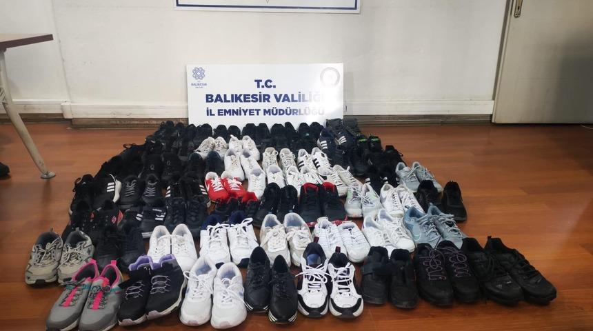 Balıkesir'de 4 günde 60 çift ayakkabı çalan hırsızlık zanlısı yakalandı