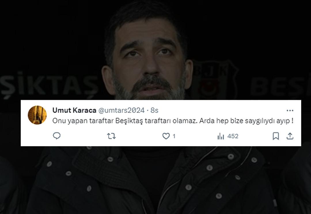 Beşiktaş taraftarı Arda Turan'dan özür diledi! Maç sonunda yaptıkları hareket sonrası... ''Bize yakışmadı, Arda bize hep saygı göstermiştir'' 1080xauto