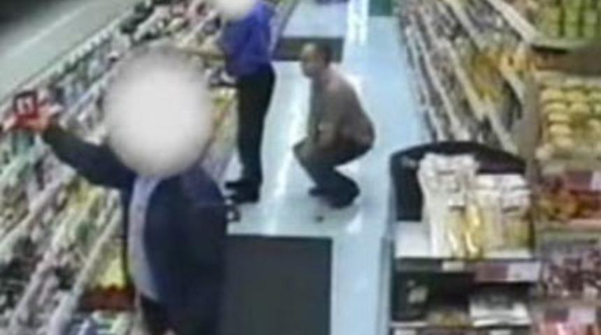 Markette inanılmaz taciz