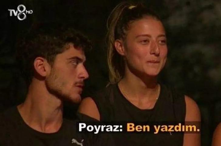 Survivor Yiğit Poyraz'ın Aleyna'ya baktığı anlar olay oldu! Yasmin Erbil hemen bakın ne paylaştı G5