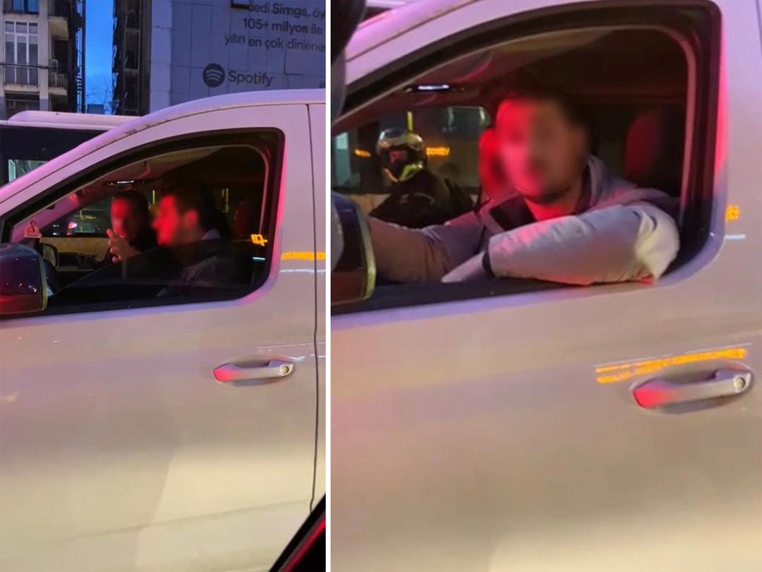 Yer: İstanbul! Trafikte iki s&uuml;r&uuml;c&uuml; arasında 'erkek' tartışması yaşandı... "T&uuml;rkiye'nin en iyi erkeğisiniz"