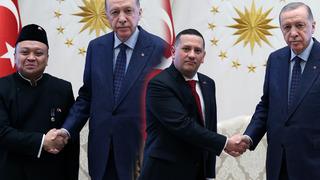 Cumhurbaşkanı Erdoğan, Külliye'de büyükelçileri kabul etti