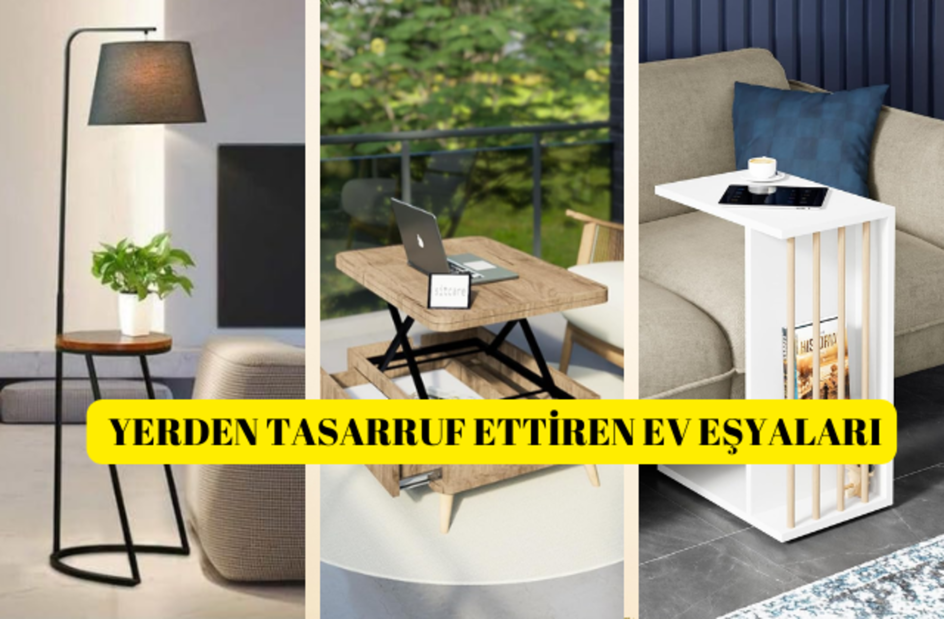 Küçük yaşam alanına sahip olanlara ev düzenleme perileri getirecek yer tasarruflu ev eşyaları