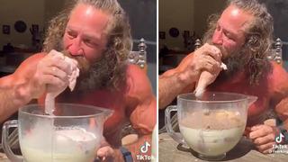 Yemek seçimi sosyal medyayı ikiye böldü! Testis, süt ve yulafı karıştırdı... Kahvaltıda büyük bir iştahla yedi